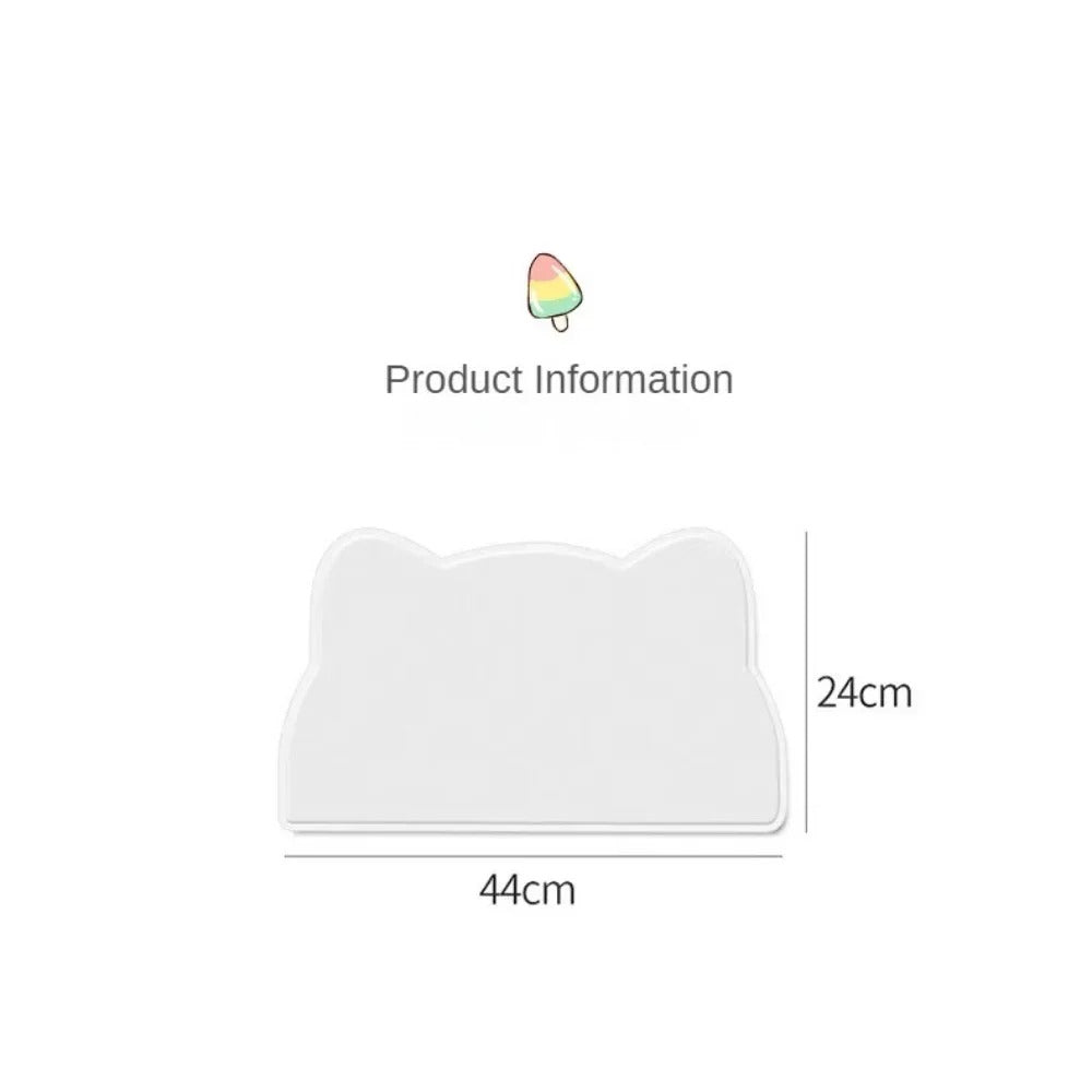 White rectangular product with dimensions 44cm x 24cm on a white background
